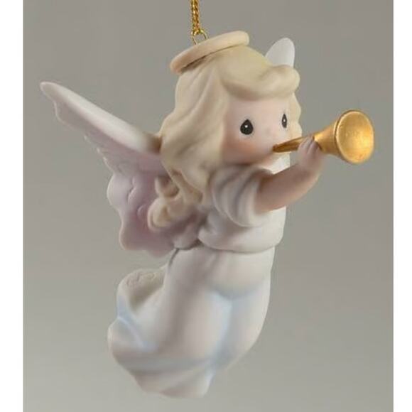 1995 Precious Moments Joy‎ to the World Porcelain Ornament - Picture 1 of 9